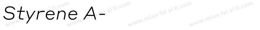 Styrene A字体转换